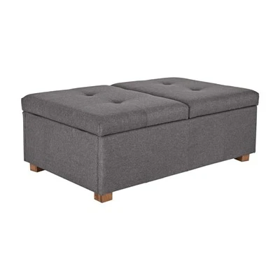 Canapé de rangement avec repose-pieds